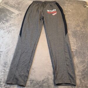 Sideline Apparel NHL Detroit Red Wings Sweatpants Mens Small Gray Joggers